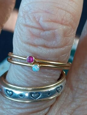 Gold Filled Minimalist Ring Sz 8